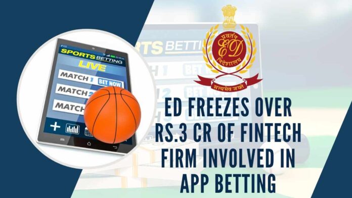 The proceeds of crime generated through these betting apps were being traced and it has been found that bank accounts in the name of various fictitious entities have been opened for routing and layering of money