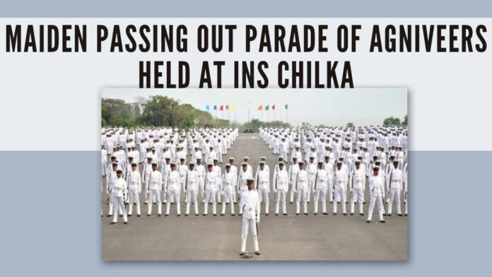 The passing out parade of 2585 Agniveers including 273 women cadets, was in one way unique as unlike others, it was held after sundown