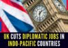 The number of British-based Foreign Office staff was cut from 70-79 to 40-49 in India in the past seven years