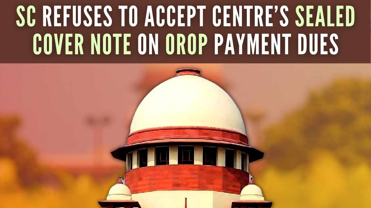 The Apex Court, on March 13, came down heavily on the government for "unilaterally" deciding to pay OROP dues in four installments