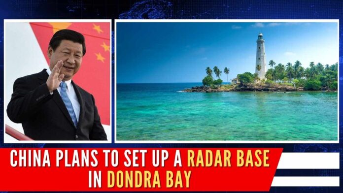 The radar base will focus on monitoring the activities of the Indian Navy, apart from attempting to evaluate India's strategic assets in South India