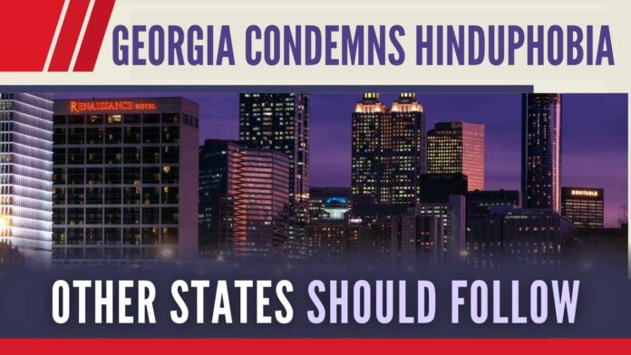 Georgia's resolution is very comprehensive and includes the contributions of the highly educated Hindu community in every profession