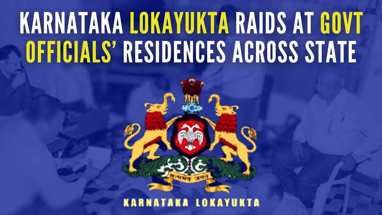 In Bengaluru, raids are being carried out at the residence of the ADGP attached to Bruhat Bengaluru Mahanagara Palike (BBMP) at Yelahanka locality