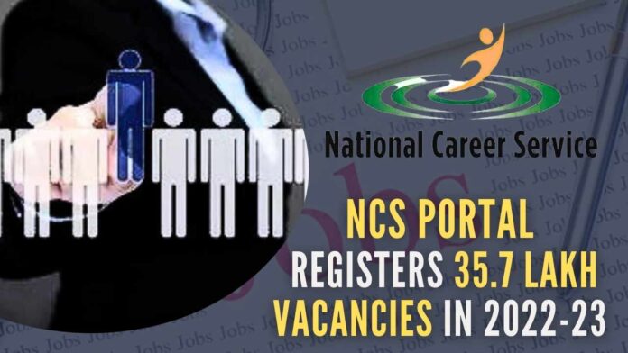 The reporting of vacancies on NCS in 2022-23 has shown an increase of 175 percent compared to 2021-22