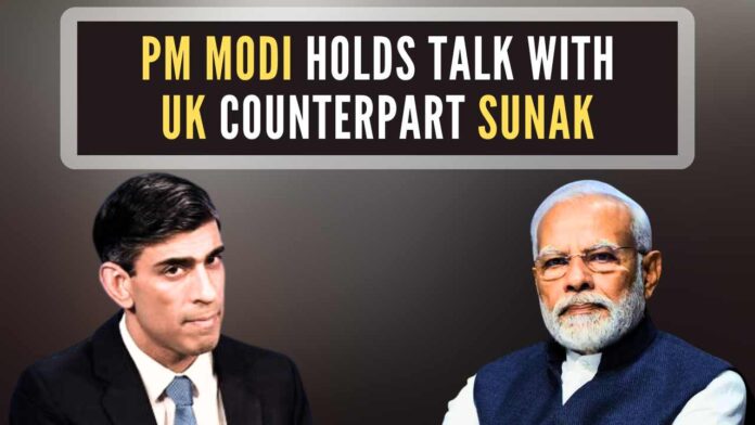 PM Modi and Sunak reviewed the progress on a number of bilateral issues as part of the India-UK Roadmap 2030