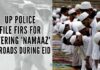 Despite prohibitory orders, hundreds of people placed their mats on the roads and participated in Eid prayers