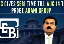Taking up SEBI application, the SC bench told the regulator to file an updated report on August 14