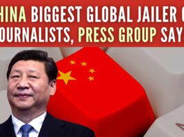 A press freedom group says China was the biggest global jailer of journalists last year with more than 100 behind bars as President Xi Jinping’s government tightened control over society
