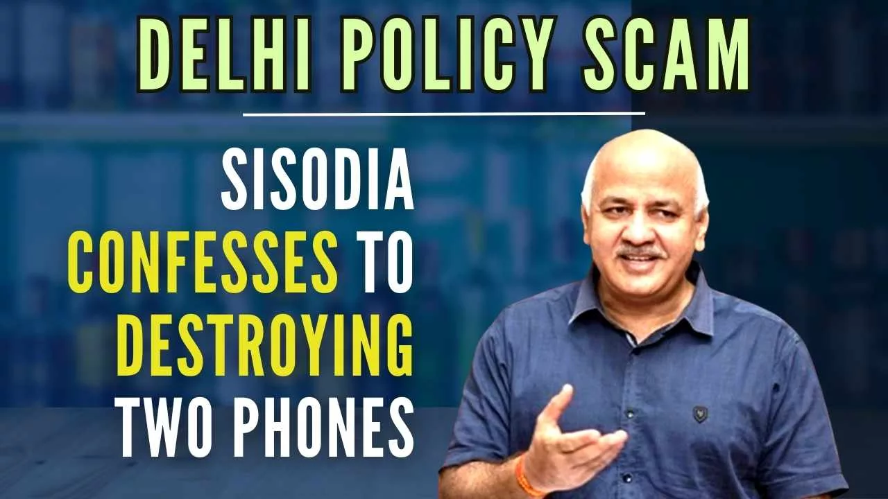On August 19, 2022, the probe agency conducted search operation and seized one phone from Sisodia's possession