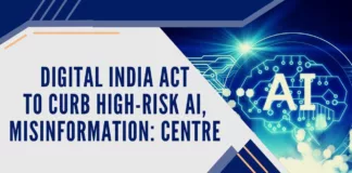 Amid the growing threat of AI-related misinformation, the govt will create necessary guardrails and a part of Digital India Act will address "high-risk and deep fake AI