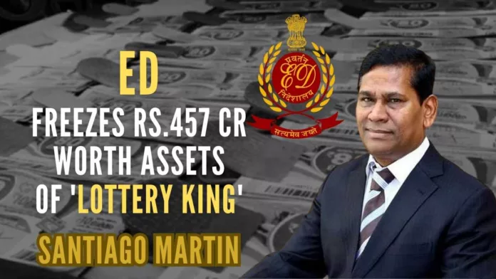 ED carried out fresh raids against Martin and his family members in Coimbatore and Chennai, and the official premises of a company called 'Future Gaming Solutions India Private Limited' in Coimbatore