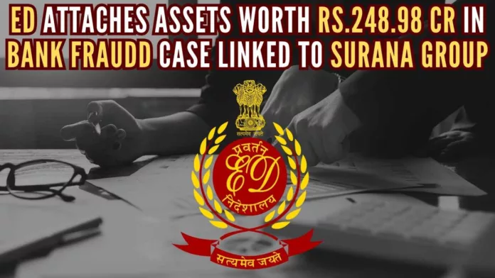 The action was taken in connection with three cases of bank fraud involving Rs.3986 crore of principal outstanding amount to the public sector banks