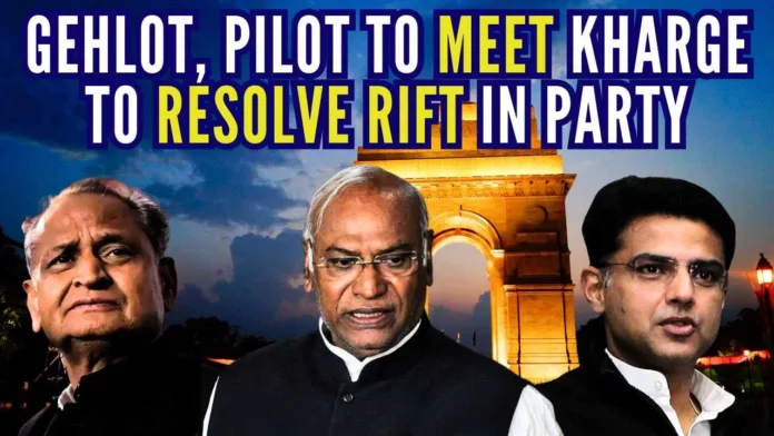 Party high command will meet Gehlot and Pilot separately to bring them on one platform ahead of the assembly elections, which are due later this year