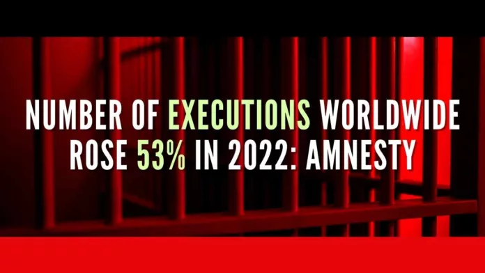 According to the report, China, Iran, Saudi Arabia and Singapore carried out at least 325 executions in total for drug-related offenses, more than double the number recorded in 2021
