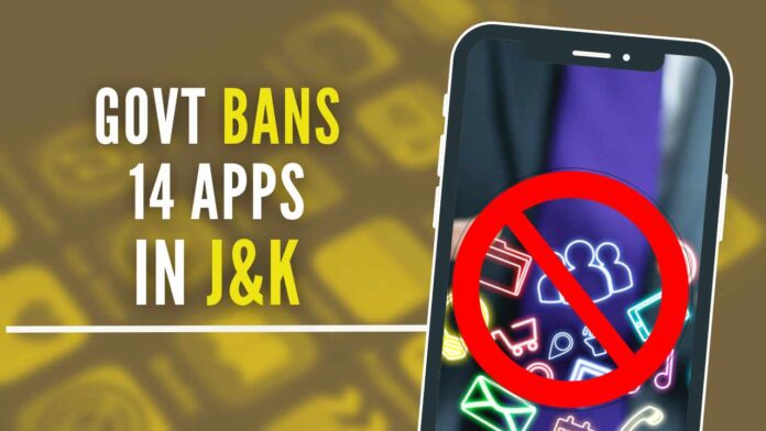 The ban was enforced after multiple agencies found that a handful of apps were being used by terrorists to communicate with their supporters and on-ground workers