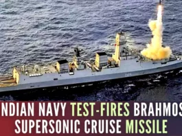 Indian Navy test-fires BrahMos supersonic cruise missile