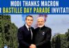 PM Modi has accepted the invite from French President Macron to be the Guest of Honor at the Bastille Day Parade