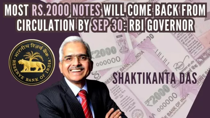 On May 19, the RBI said it will withdraw all the Rs.2000 banknotes as a part of its clean note policy and added that it will continue to be a legal tender