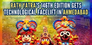 The chariots of Lord Jagannath, Balbhadra & Subhadra embark on the annual yatra from the 400-year-old Jagannath Temple in Ahmedabad