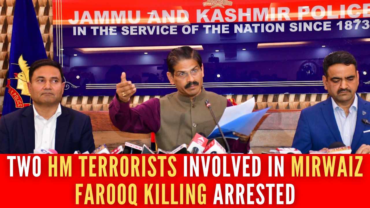 Terrorists who pulled the trigger on Mirwaiz Farooq on May 21, 1990, arrested by J&K Police along with an accomplice
