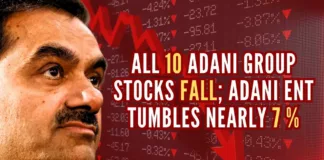 Adani Group stocks came under selling pressure on Friday when the broader market was anyway under profit-taking mode