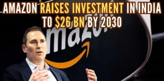 Amazon has invested about $11 billion in India so far and has plans to invest nearly $15 billion more by 2030