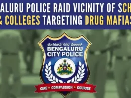 Police acted on a tip-off that drugs were being rampantly sold to students in the vicinity of schools and colleges reopened after the summer break
