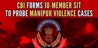 CBI had dispatched Joint Director Ghanshyam Upadhyay to coordinate with the state officials, and upon his return, the 10-member SIT was constituted to probe Manipur violence cases