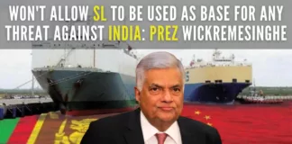 When inquired about China’s presence in Sri Lanka, especially militarily, Wickremsinghe responded “We have no military agreement with China, there won't be any military agreements