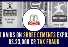 The raids on Shree Cements came after IT Department officials doubted the tax deduction claims of the group
