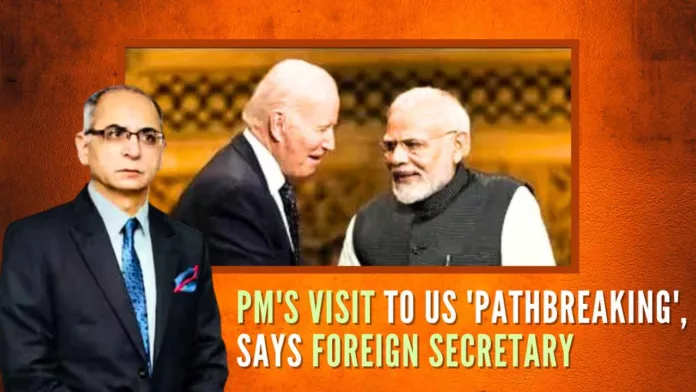 Technological cooperation was among the key points of discussion between India and US, says Vinay Kwatra on PM Modi's state visit