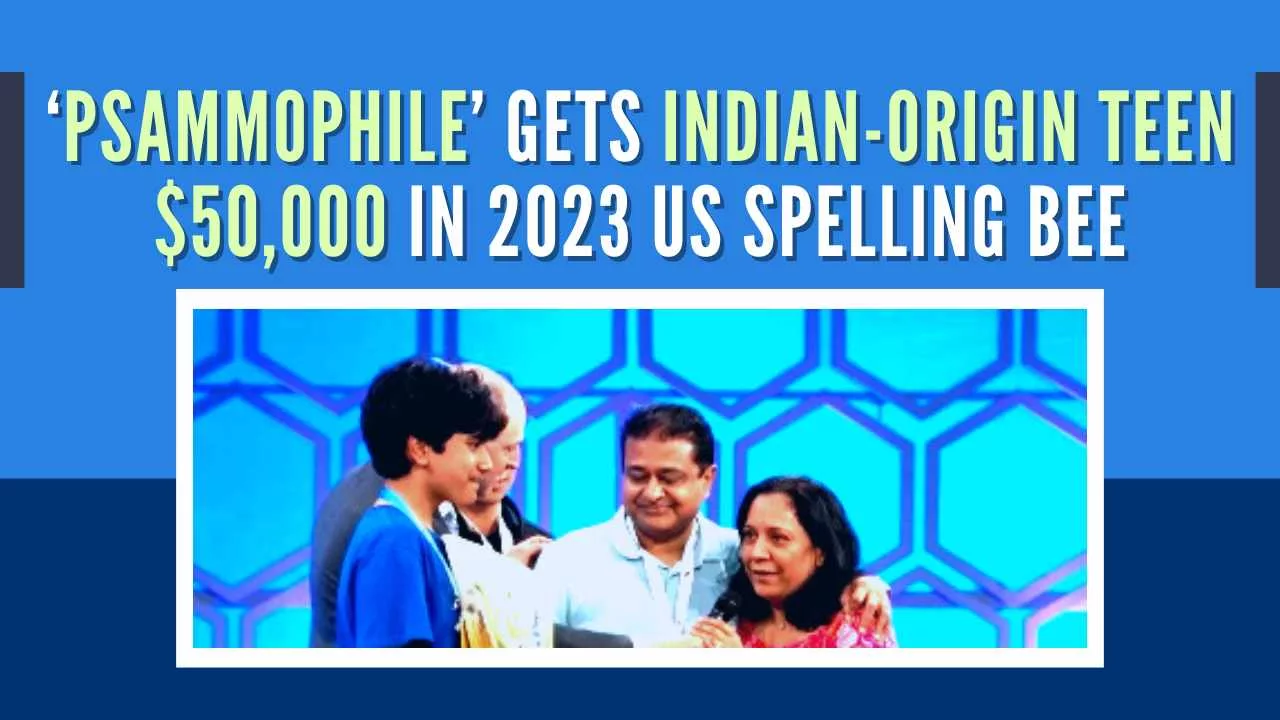 IndianOrigin Teen Bags 50,000 with the Word 'Psammophile' in 2023 US