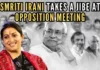 BJP leader Smriti Irani on Thursday took a jibe at Rahul Gandhi for his statement in Patna ahead of the crucial opposition meeting