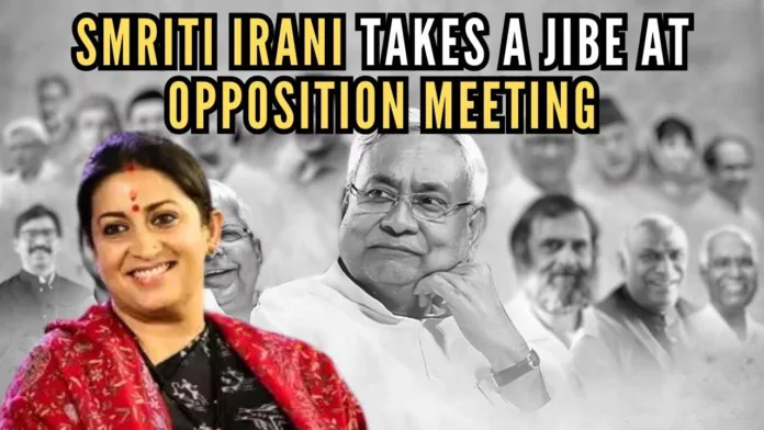BJP leader Smriti Irani on Thursday took a jibe at Rahul Gandhi for his statement in Patna ahead of the crucial opposition meeting