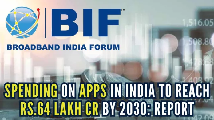 The Indian economy is expected to be around $6,600 billion by 2030 and the app spending is likely to be around 12 percent of the GDP