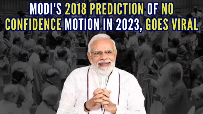 The video resurfaced after PM Modi’s prediction seemed to align with the current political situation