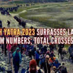 Despite inclement weather along the twin routes to Amarnath cave shrine, more than 7,000 pilgrims had 'darshan' on the 28th day of the Yatra