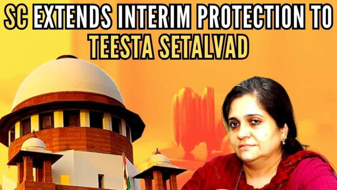 Setalvad, who has been on interim bail since September last year, was asked by the Gujarat High Court to 