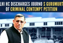 The court had expressed its inclination for ending the matter of the criminal contempt petition against Gurumurthy