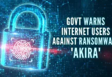 Centre cautions against "Akira" which steals important information and encrypts data which can lead to extortion