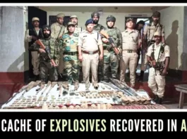 The seized explosives include: eight PEKs (plastic explosive kirke), a detonator and six batteries