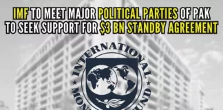The IMF reached a staff-level pact with Pakistan on a USD 3 billion Standby Arrangement last week