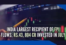 Till July 2, FPIs have invested Rs.43,804 crore in India, including investment through stock exchanges, primary market and bulk deals