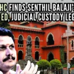 The ED arrested Senthil Balaji last month in connection with the cash-for-jobs scam that occurred in the state's transport department