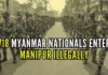 The state government has strictly advised the Assam Rifles to push back those 718 illegal Myanmar nationals immediately
