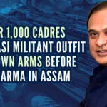 Altogether, 1,182 cadres of eight groups laid down their arms which included 304 sophisticated arms and 1,460 rounds of ammunition