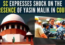 The bench expressed shock on how Malik was allowed to come to Supreme Court, though there was no specific instruction for physical appearance