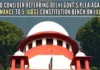 CJI Chandrachud, Justices P S Narasimha and Manoj Misra heard Delhi government's plea to pass an interim stay against the ordinance