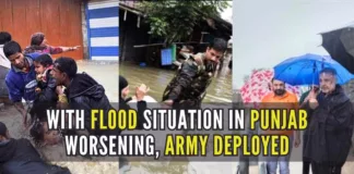 The Army is clearing flood water from Chitkara University where almost 2,000 students were stranded