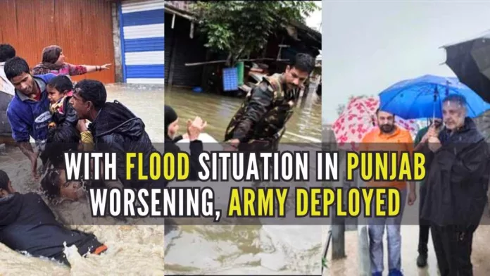 The Army is clearing flood water from Chitkara University where almost 2,000 students were stranded